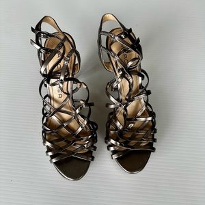 Party rich silver heels